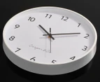 Cooper & Co. 30cm Anderson Silent Movement Round Wall Clock - White