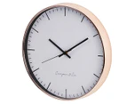 Cooper & Co. 30cm Nelson Silent Movement Round Wall Clock - Copper/White