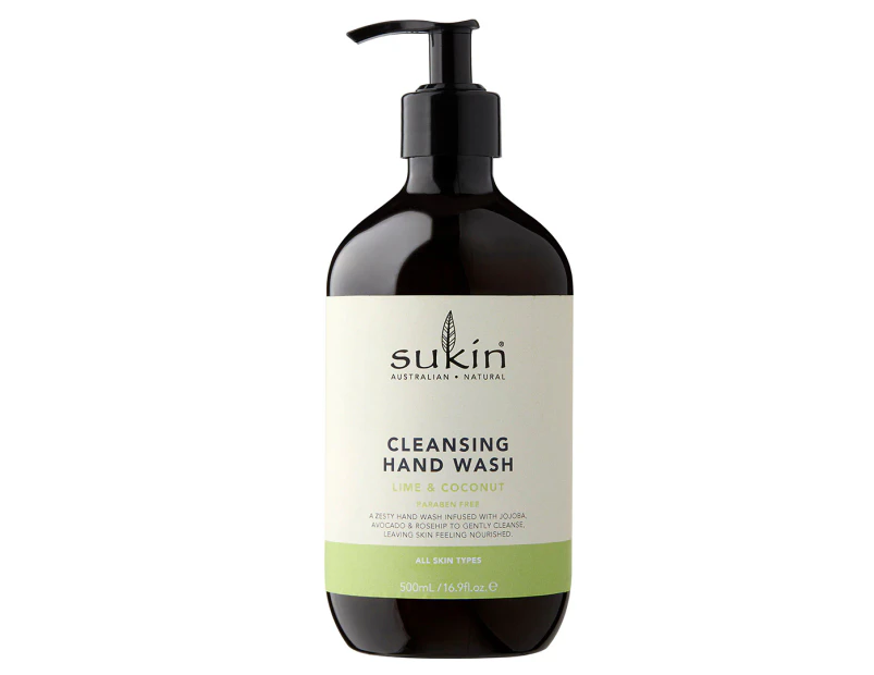 Sukin Cleansing Hand Wash Lime & Coconut 500mL