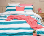 Ardor Mizu King Bed Quilt Cover Set - Turquoise