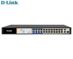 D-Link 26-Port PoE Switch w/ 24 Long Reach 250m PoE Ports & 2 Gigabit Uplink Ports