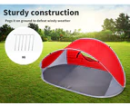 Pop Up Camping Tent Beach Portable Hiking Sun Shade Shelter Fishing 4 Person   - Red