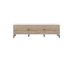 Valo White & Oak 1.8m TV Unit