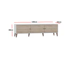 Valo White & Oak 1.8m TV Unit