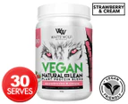 White Wolf Lean Vegan Protein Blend Strawberries & Cream 900g / 30 Serves