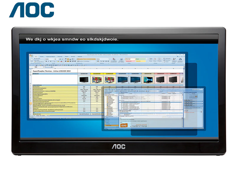 AOC 15.6-Inch Portable LED Monitor