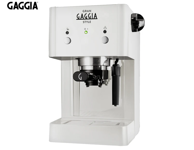 Gaggia Gran Gaggia Manual Espresso & Pod Coffee Machine - White RI8423/21
