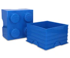 LEGO® 4-Knob Storage Brick - Blue