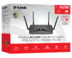 D-Link DSL-3890 AC2300 Dual-Band MU-MIMO Gigabit VDSL2/ADSL2+ Modem Router