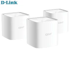 D-Link COVR-1103 AC1200 Dual Band Seamless Mesh Wi-Fi System (3 Pack)