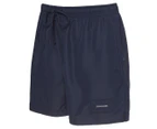 Calvin Klein Swimwear Men's Medium Leg Core Drawstring Boardshorts - Blue Shadow