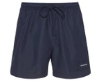 Calvin Klein Swimwear Men's Medium Leg Core Drawstring Boardshorts - Blue Shadow