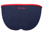 Tommy Hilfiger Swimwear Women's Cheeky Bikini Briefs - Navy Blazer