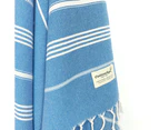 Turkish Towel, CottonAge Sapphire Series, 375g, Coral Blue