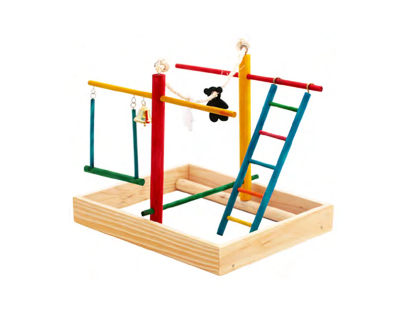 Bird Small Play Gym & Activity Centre for Budgies (28cm x 23cm x 28cm)