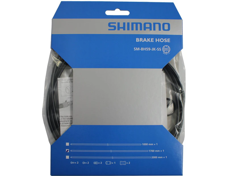 Shimano SM-BH59 Disc Brake Hose 1700mm Straight Connect - Black