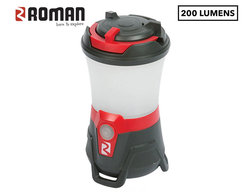 Roman 200 LED Lantern - Black/Red