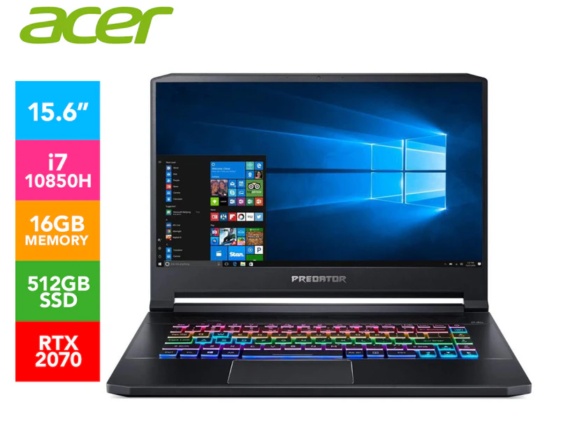 Acer 15.6" Predator Triton Core i7 Gaming Laptop PT515-52-78D5