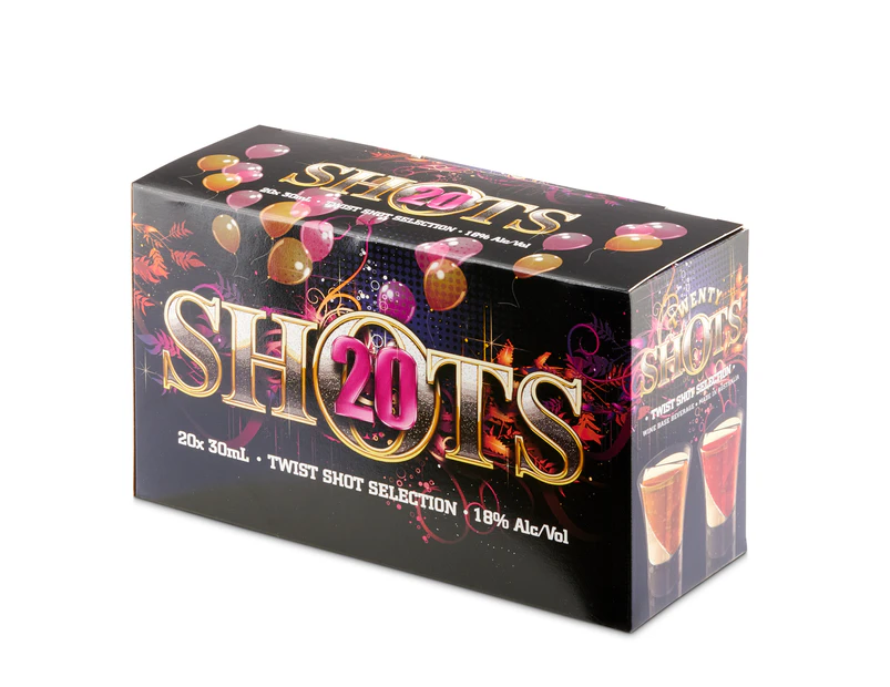 Platinum Liquor 20 Shots Box