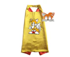 Boy's and Girl's Sonic Tails Cape and Mask Dress Up Costume - Yellow - Yellow