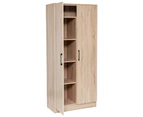 Multi-Purpose Broom Cupboard 2 Door - Light Sonoma Oak