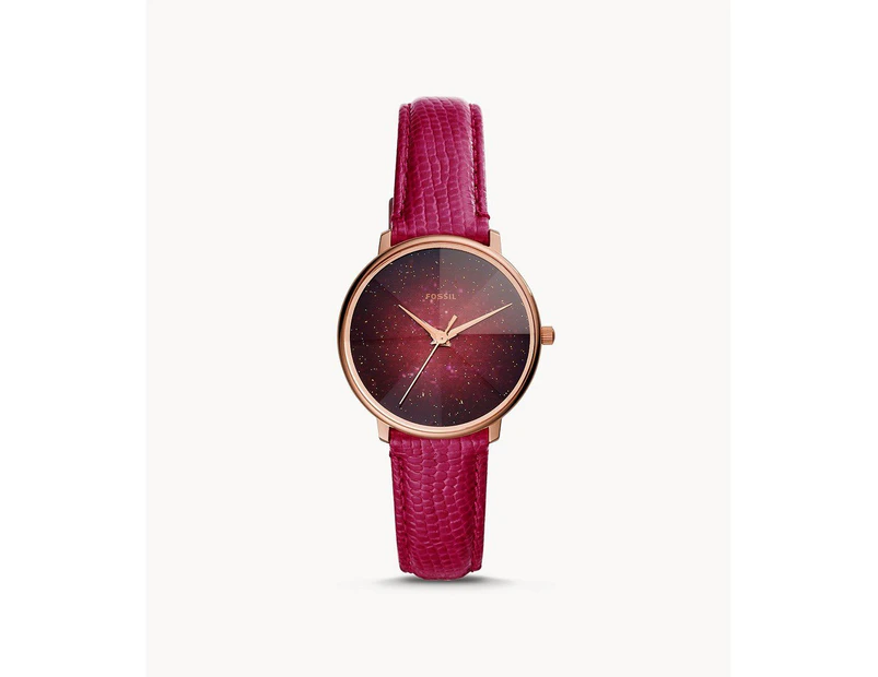 Fossil Prismatic Galaxy Red Analogue Watch