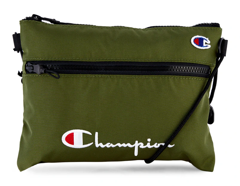 Champion Script Shoulder Bag - Olive/Khaki
