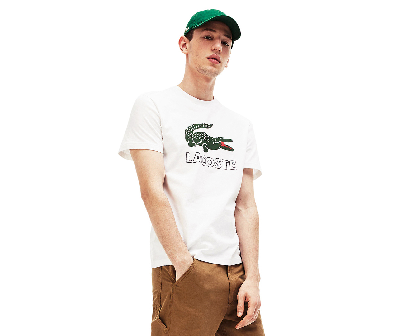 Lacoste Men's Croc Tee / T-Shirt / Tshirt - White | Catch.co.nz