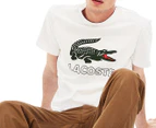 Lacoste Men's Croc Tee / T-Shirt / Tshirt - White