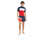 Tommy Hilfiger Swimwear Men's Short Leg Colour Block Drawstring Boardshorts - Black Iris
