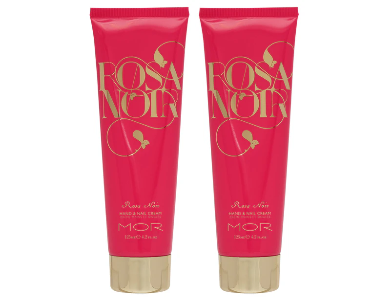 2 x MOR Rosa Noir Hand & Nail Cream 125mL