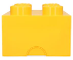 LEGO® Brick 4-Knob Storage Brick - Yellow