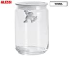 Alessi 900mL Gianni Glass Jar w/ Lid - Clear/White 1