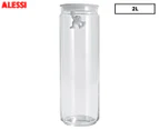 Alessi 2L Gianni Glass Jar w/ Lid - Clear/White