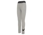 Nike Sportswear Women's Club Swoosh High Waisted Tights / Leggings - Dark Grey Heather