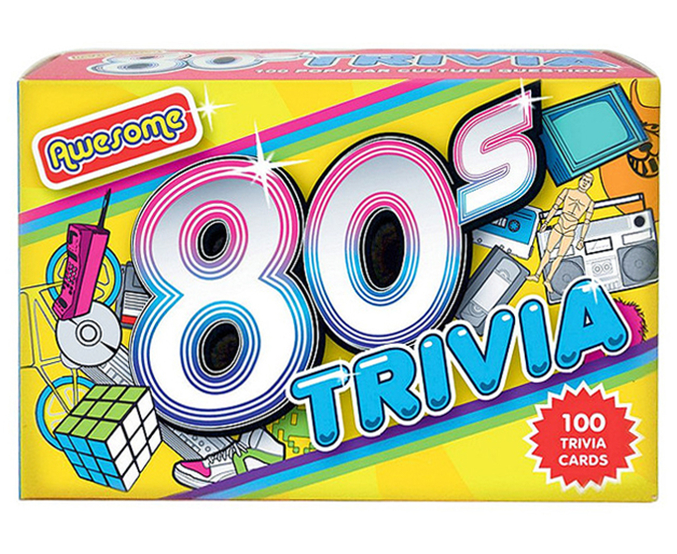 Awesome 80s Trivia Card Game - 100 Pop Culture Questions | Catch.co.nz