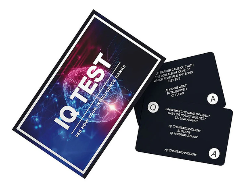 IQ Test Card Game