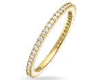Thomas Sabo Delicate Plate CZ Ring - Yellow Gold