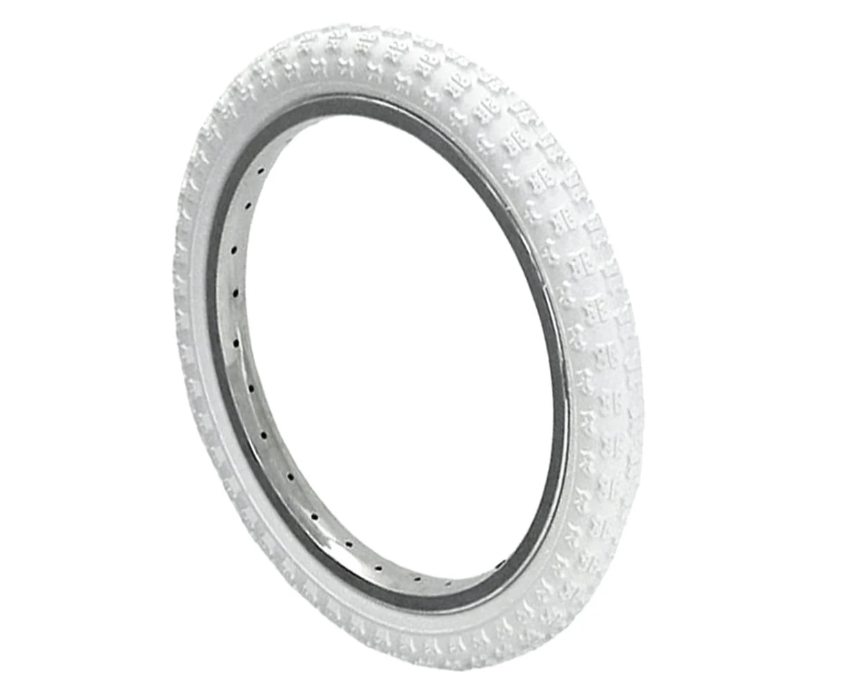 Kenda K50 16x2.125 Knobby Tread BMX Bike Tyre White