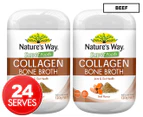 2 x Nature's Way Superfoods Collagen Bone Broth Beef 120g / 24 Serves