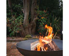 Harbour Housewares Cast Iron Fire Pit | Outdoor Garden Patio Heater Camping Bowl for Wood, Charcoal - 56cm Diameter