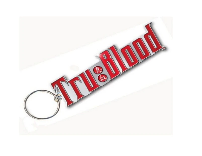 True Blood Keyring Keychain Logo  Official Metal - Multi