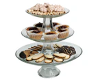 Anchor Hocking 3-Piece Presence Tiered Platter Set - Clear