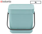 Brabantia 3L Sort & Go Waste Bin - Mint