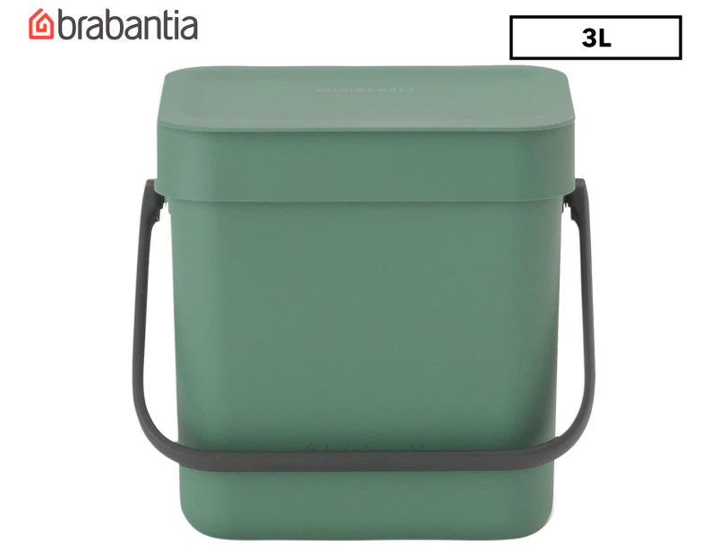 Brabantia 3L Sort & Go Waste Bin - Green