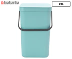 Brabantia 25L Sort & Go Waste Bin - Mint