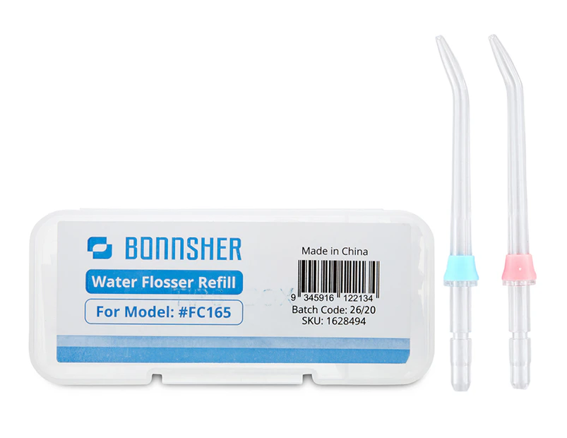 Bonnsher Water Flosser Refill Tips For FC165 2-Pack