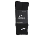 Nike Unisex Everyday Cotton Cushioned Crew Socks 3-Pack - Black