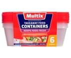 2 x Multix 750mL Takeaway Food Containers 6pk 2