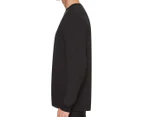 Nike Sportswear Men's Club Long Sleeve Tee / T-Shirt / Tshirt - Black